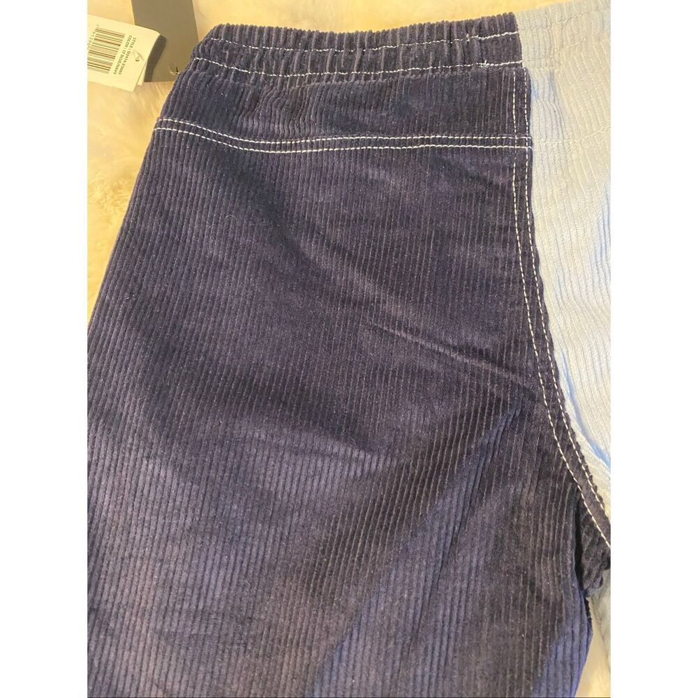 DR Essentials Two-Tone Light Blue and Navy Corduroy Athletic Shorts Sz S NWT - Picture 7 of 9